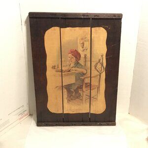 1923 Cream Of Wheat Sign Home Plate Advertising Brewer Art Raisin Drying Board